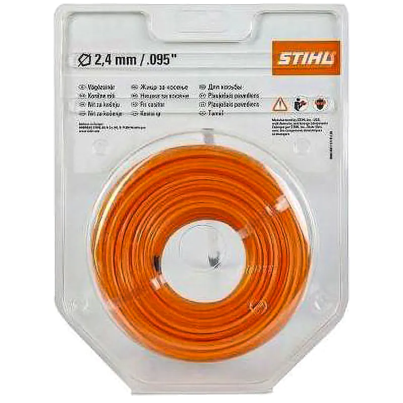 Струна триммерная пятиугольного сечения STIHL 2,4 мм х 50 м, 00009303340
