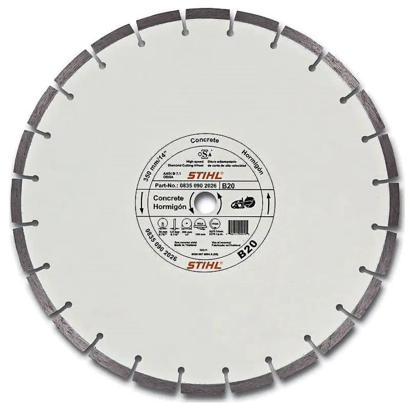 Алмазный диск STIHL 350 мм В20, 08350907044