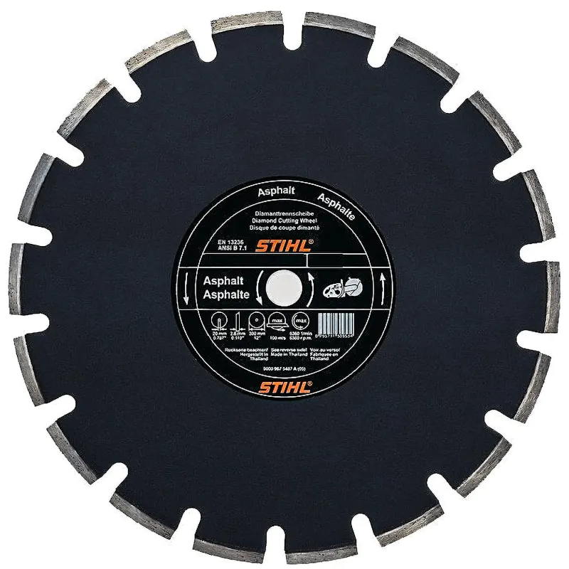 Алмазный диск STIHL по асфальту, св. бет. 400мм A40, 08350807025 Алмазный диск STIHL по асфальту, св. бет. 400мм A40, 08350807025