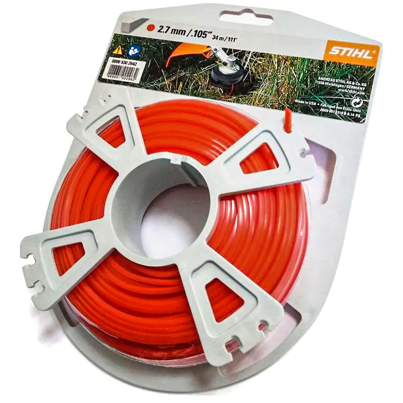 Струна триммерная круглого сечения STIHL 2,7 мм х 9,8 м, 00009302341