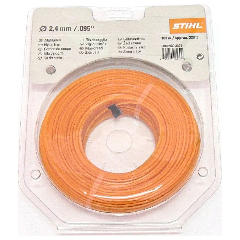 Струна триммерная пятиугольного сечения STIHL 2,4 мм х 97 м, 00009303341