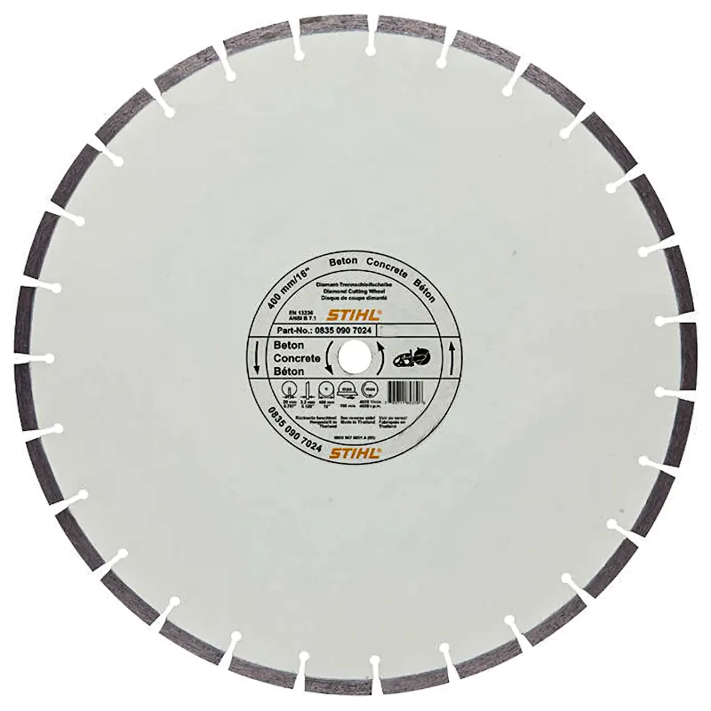 Алмазный диск STIHL 400 мм D-В20 по бетону, 08350907045